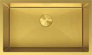 Mexen Trixo Einbauspüle aus Stahl, 1-beckig, 750 x 440 mm, gold HC - 6415751000-55HC