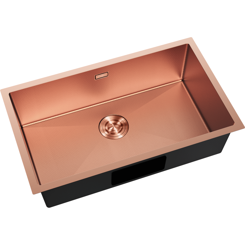 Mexen Trixo Edelstahlspüle 1-Becken 750 x 440 mm, Kupfer HC - 6415751000-65HC