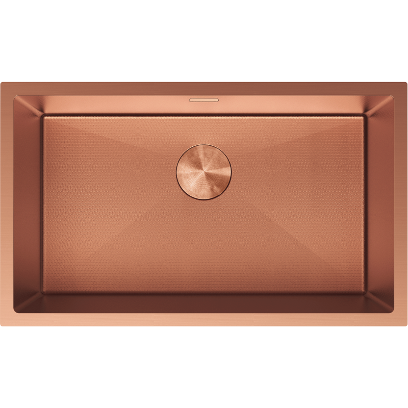 Mexen Trixo Edelstahlspüle 1-Becken 750 x 440 mm, Kupfer HC - 6415751000-65HC