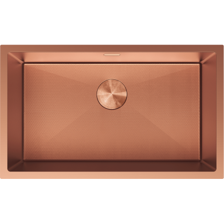 Mexen Trixo Edelstahlspüle 1-Becken 750 x 440 mm, Kupfer HC - 6415751000-65HC