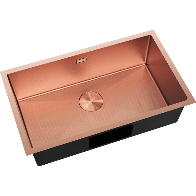 Mexen Trixo Edelstahlspüle 1-Becken 750 x 440 mm, Kupfer HC - 6415751000-65HC