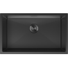 Mexen Trixo Edelstahlspüle 1-Becken 750 x 440 mm, schwarz - 6415751000-70