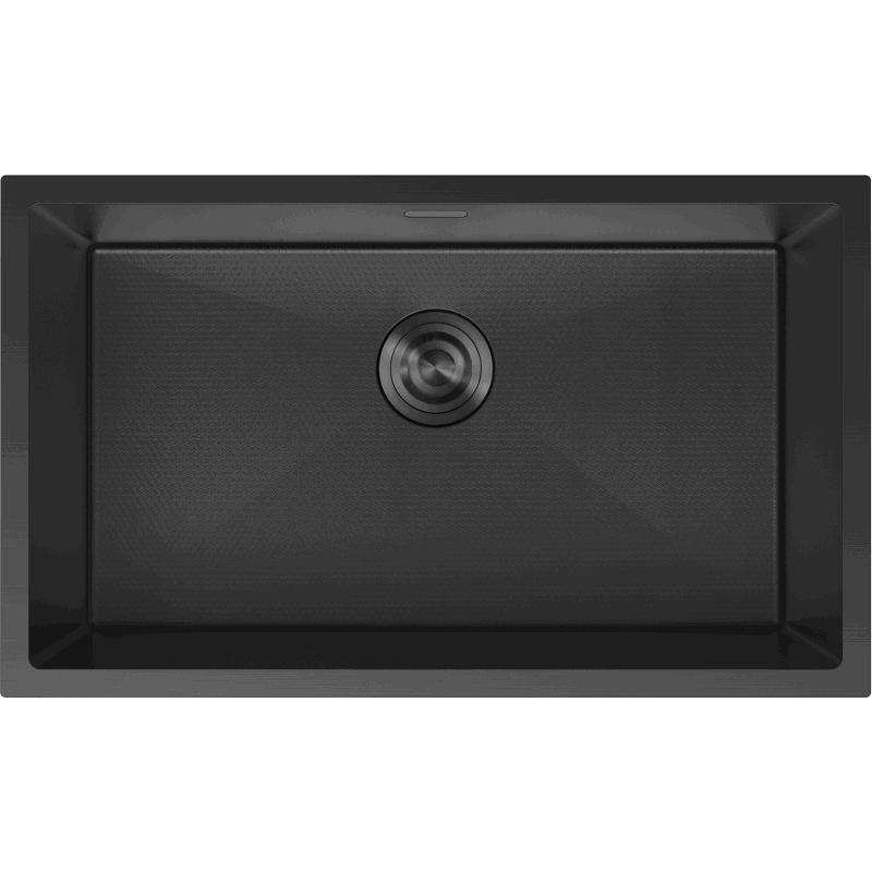 Mexen Trixo Einbauspüle aus Edelstahl 1-Becken 750 x 440 mm, schwarz HC - 6415751000-70HC
