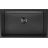 Mexen Trixo Einbauspüle aus Edelstahl 1-Becken 750 x 440 mm, schwarz HC - 6415751000-70HC