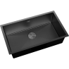 Mexen Trixo Einbauspüle aus Edelstahl 1-Becken 750 x 440 mm, schwarz HC - 6415751000-70HC