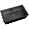 Mexen Trixo Edelstahlspüle 1-Becken 750 x 440 mm, schwarz - 6415751000-70