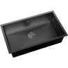 Mexen Trixo Edelstahlspüle 1-Becken 750 x 440 mm, schwarz - 6415751000-70