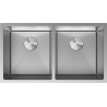 Mexen Binox Edelstahlspüle 2-Kammer 800 x 450 mm, Inox - 6421802000-01