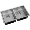 Mexen Binox Edelstahlspüle, 2-Becken, 800 x 450 mm, Inox HC - 6421802000-01HC