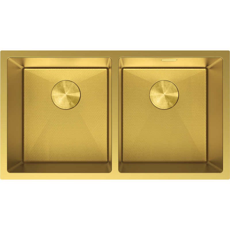 Mexen Binox Edelstahlspüle 2-Kammer 800 x 450 mm, gold HC - 6421802000-55HC