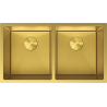 Mexen Binox Edelstahlspüle 2-Kammer 800 x 450 mm, gold HC - 6421802000-55HC