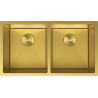 Mexen Binox Edelstahlspüle 2-Kammer 800 x 450 mm, gold HC - 6421802000-55HC
