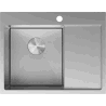 Mexen Exar Edelstahlspüle 1-Becken mit Abtropffläche, links 620 x 480 mm, Inox HC - 6431621005L-01HC