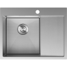 Mexen Exar Edelstahlspüle 1-Becken mit Abtropffläche, links 620 x 480 mm, Inox HC - 6431621005L-01HC