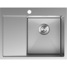 Mexen Exar Edelstahlspüle 1-Becken mit Abtropffläche, rechts 620 x 480 mm, Inox - 6432621005P-01