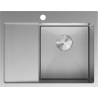 Mexen Exar Edelstahlspüle 1-becken mit Abtropffläche, rechts 620 x 480 mm, Inox HC - 6432621005P-01HC