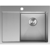 Mexen Exar Edelstahlspüle 1-becken mit Abtropffläche, rechts 620 x 480 mm, Inox HC - 6432621005P-01HC
