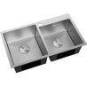 Mexen Xorin Edelstahlspüle 2-Becken 780 x 450 mm, inox - 6441782000-01