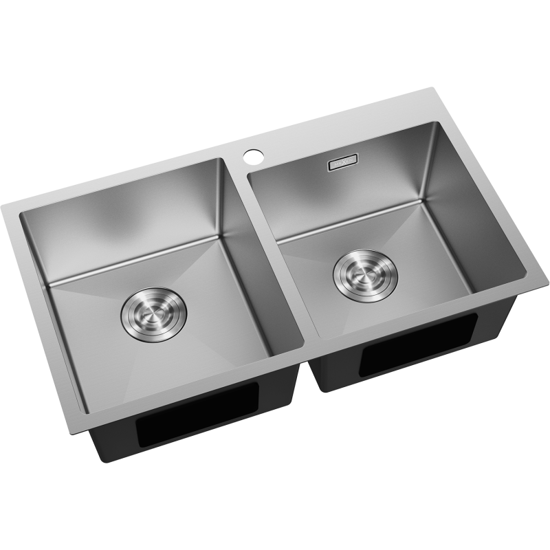 Mexen Xorin Edelstahlspüle 2-Becken 780 x 450 mm, inox - 6441782000-01