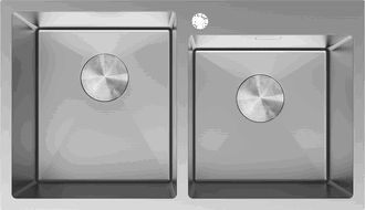 Mexen Xorin Edelstahlspüle 2-Becken 780 x 450 mm, inox - 6441782000-01