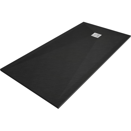 Mexen Stone+ rechteckige Komposit-Duschwanne 160 x 80 cm, schwarz - 44708016