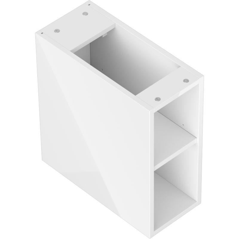 Mexen Box-A offene Schrank mit Regal 20 cm, weißer Glanz - 91AX2-0200-470-0-00