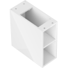 Mexen Box-A offene Schrank mit Regal 20 cm, weißer Glanz - 91AX2-0200-470-0-00