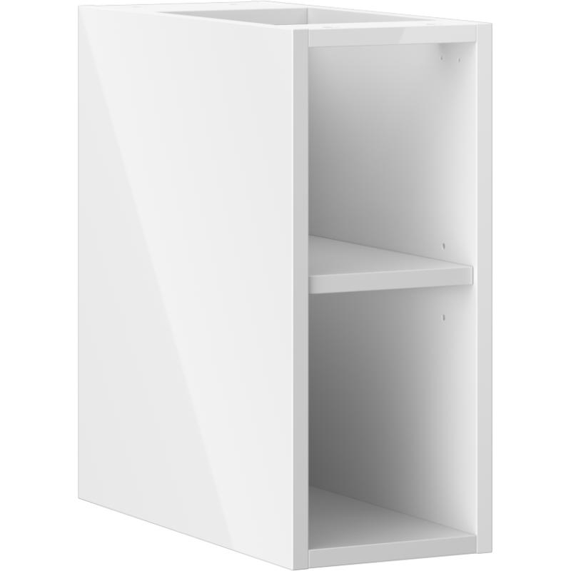 Mexen Box-A offene Schrank mit Regal 20 cm, weißer Glanz - 91AX2-0200-470-0-00
