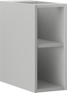 Mexen Box-A offenes Schrankregal mit Ablage 20 cm, grau matt - 91AX2-0200-470-0-62