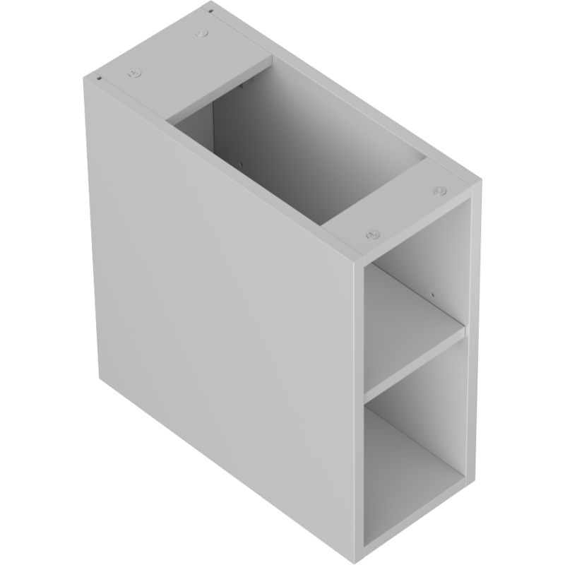 Mexen Box-A offenes Schrankregal mit Ablage 20 cm, grau matt - 91AX2-0200-470-0-62