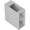 Mexen Box-A offenes Schrankregal mit Ablage 20 cm, grau matt - 91AX2-0200-470-0-62