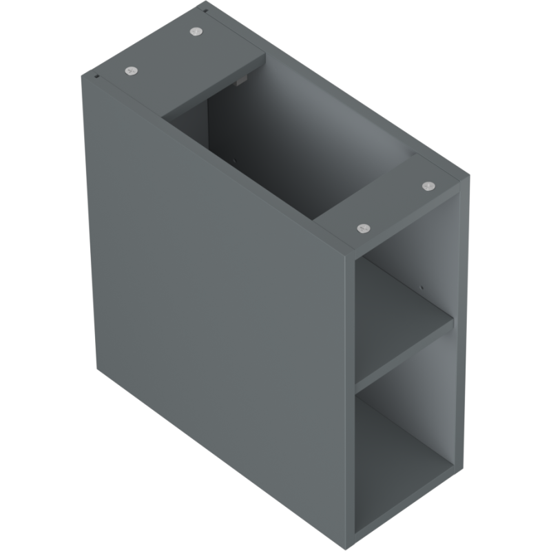 Mexen Box-A offene Schrank mit Regal 20 cm, graphit matt - 91AX2-0200-470-0-66
