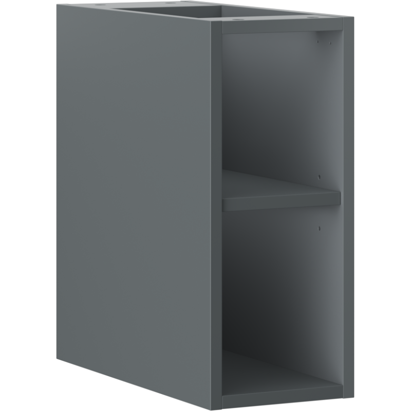 Mexen Box-A offene Schrank mit Regal 20 cm, graphit matt - 91AX2-0200-470-0-66