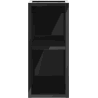 Mexen Box-A offene Schrank mit Regal 20 cm, schwarz glänzend - 91AX2-0200-470-0-70