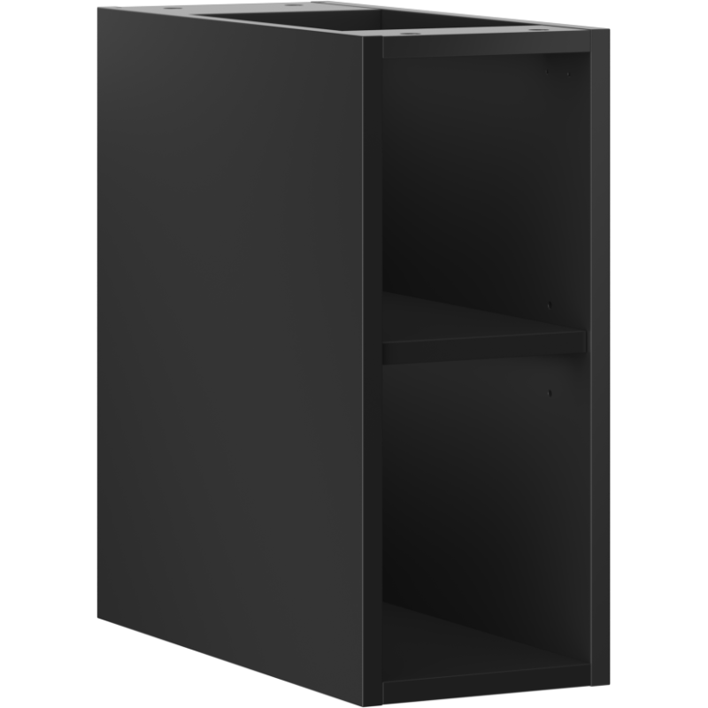 Mexen Box-A offenes Schränkchen mit Regal 20 cm, schwarz matt - 91AX2-0200-470-0-71