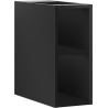 Mexen Box-A offenes Schränkchen mit Regal 20 cm, schwarz matt - 91AX2-0200-470-0-71