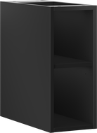 Mexen Box-A offenes Schränkchen mit Regal 20 cm, schwarz matt - 91AX2-0200-470-0-71