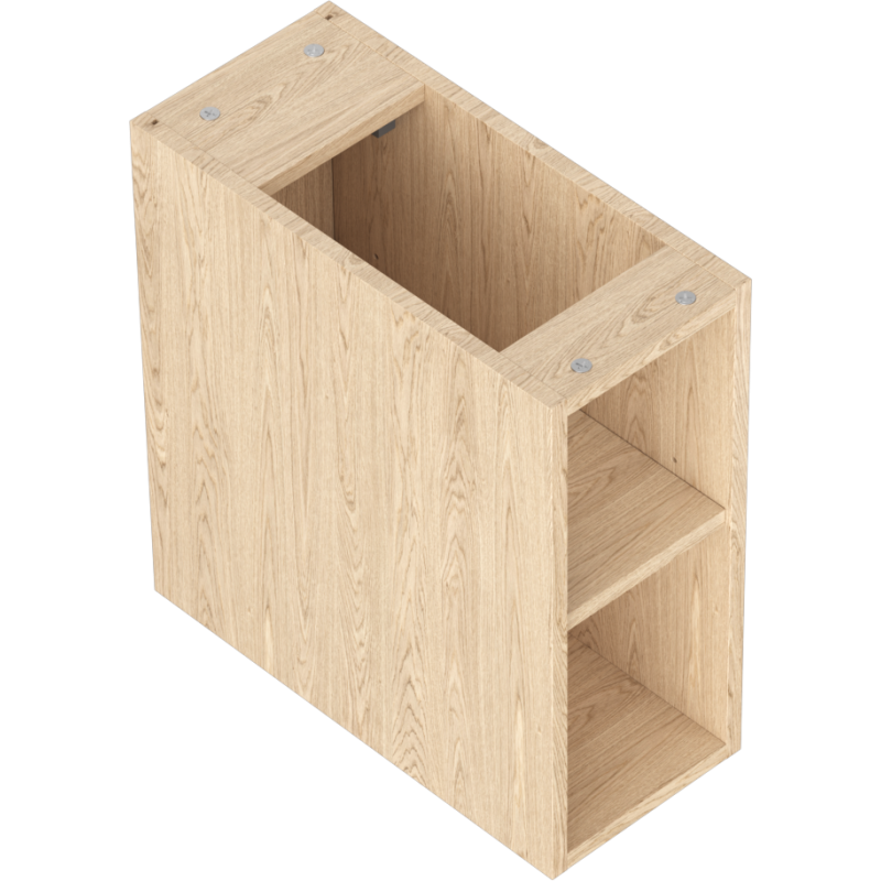 Mexen Box-A offene Schrank mit Regal 20 cm, Eiche - 91AX2-0200-470-0-81