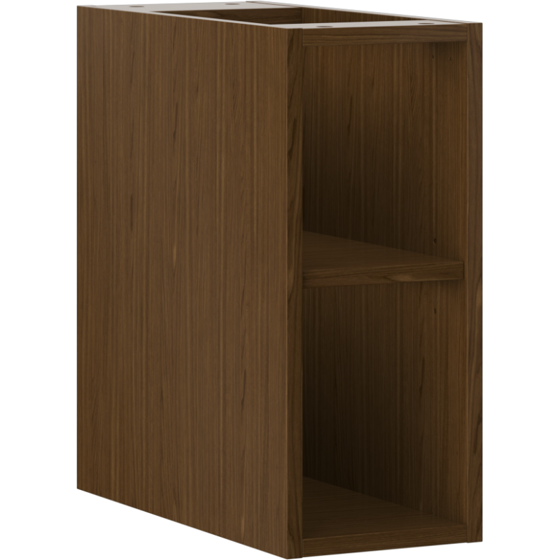 Mexen Box-A offener Schrank mit Regal 20 cm, Nussbaum - 91AX2-0200-470-0-86