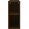 Mexen Box-A offener Schrank mit Regal 20 cm, Nussbaum - 91AX2-0200-470-0-86