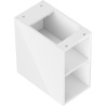 Mexen Box-A offener Schrank mit Regal 25 cm, weiß glänzend - 91AX2-0250-470-0-00