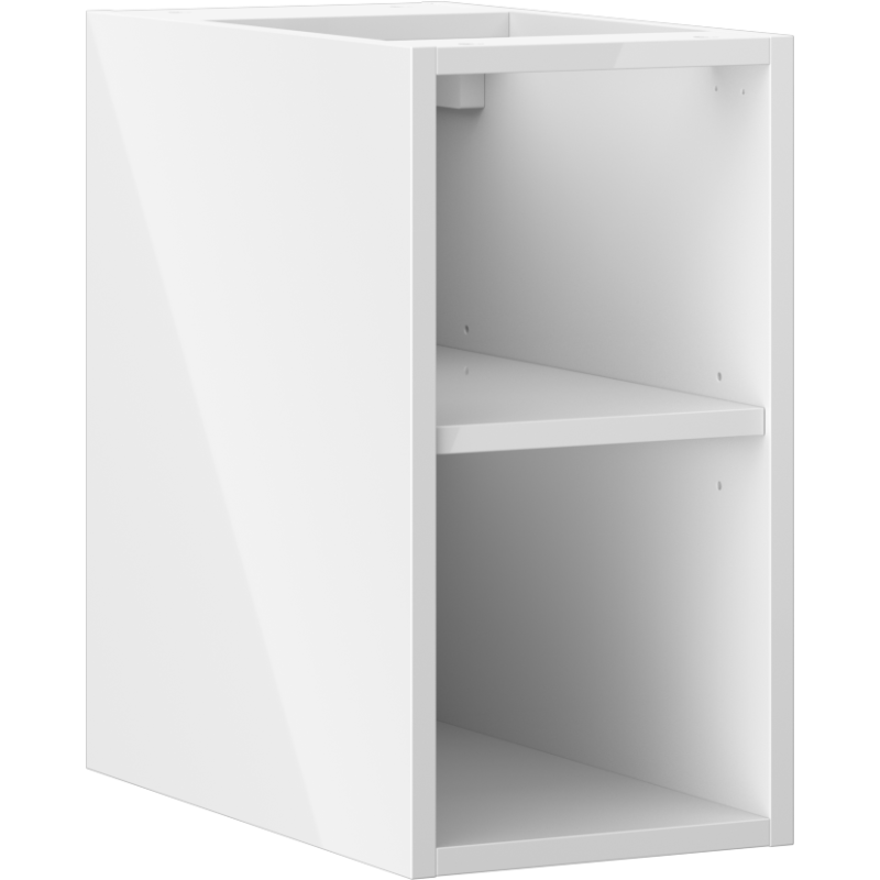 Mexen Box-A offener Schrank mit Regal 25 cm, weiß glänzend - 91AX2-0250-470-0-00
