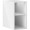 Mexen Box-A offener Schrank mit Regal 25 cm, weiß glänzend - 91AX2-0250-470-0-00