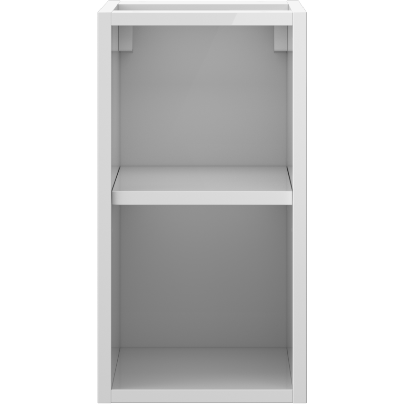Mexen Box-A offener Schrank mit Regal 25 cm, weiß glänzend - 91AX2-0250-470-0-00