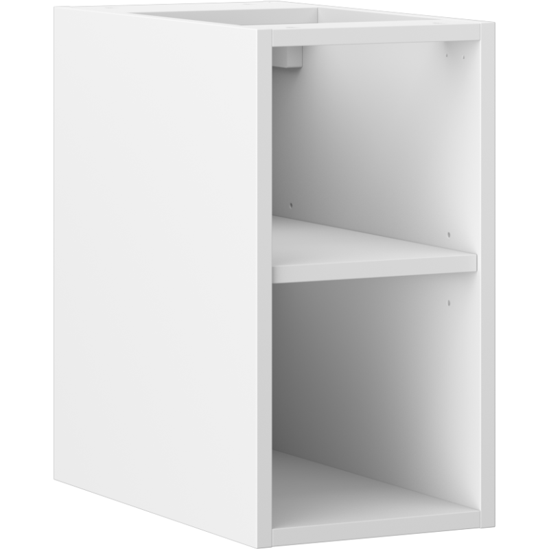 Mexen Box-A offene Schrank mit Regal, 25 cm, mattweiß - 91AX2-0250-470-0-01