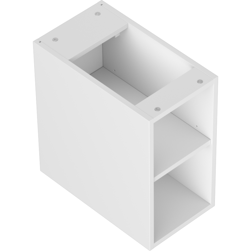 Mexen Box-A offene Schrank mit Regal, 25 cm, mattweiß - 91AX2-0250-470-0-01