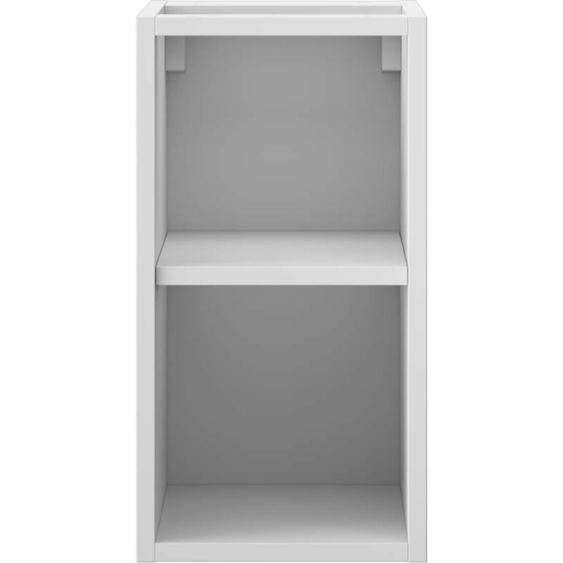 Mexen Box-A offene Schrank mit Regal, 25 cm, mattweiß - 91AX2-0250-470-0-01