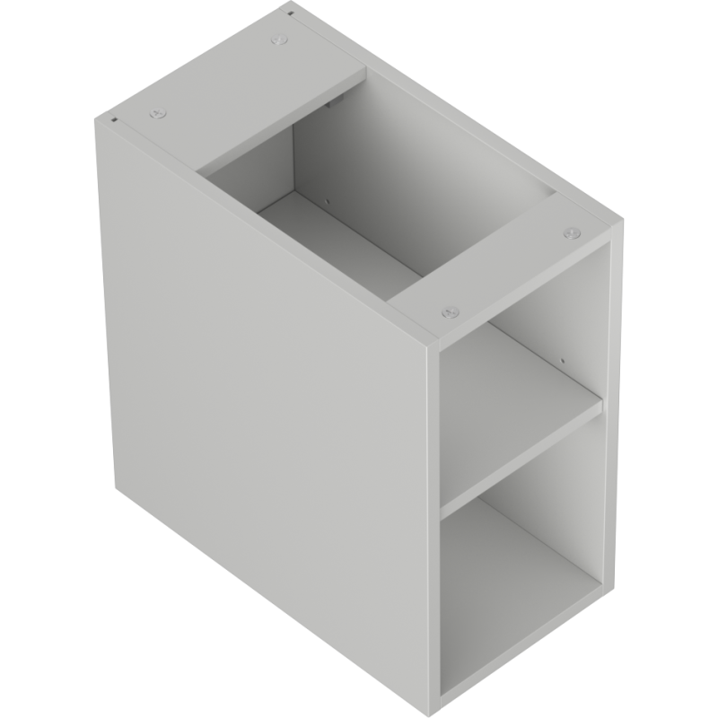 Mexen Box-A offene Schrank mit Regal 25 cm, grau matt - 91AX2-0250-470-0-62