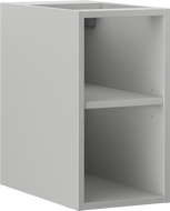 Mexen Box-A offene Schrank mit Regal 25 cm, grau matt - 91AX2-0250-470-0-62