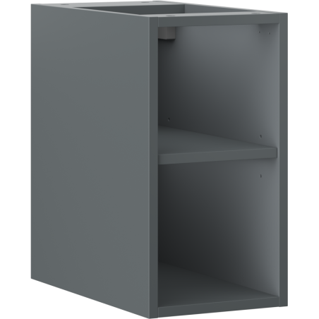 Mexen Box-A offener Schrank mit Regal 25 cm, Mattgraphit - 91AX2-0250-470-0-66